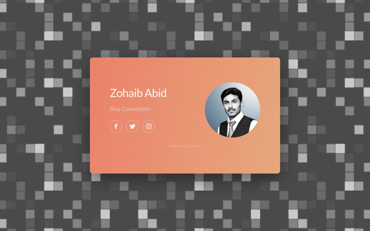 Carrd profile picture for @zohaib